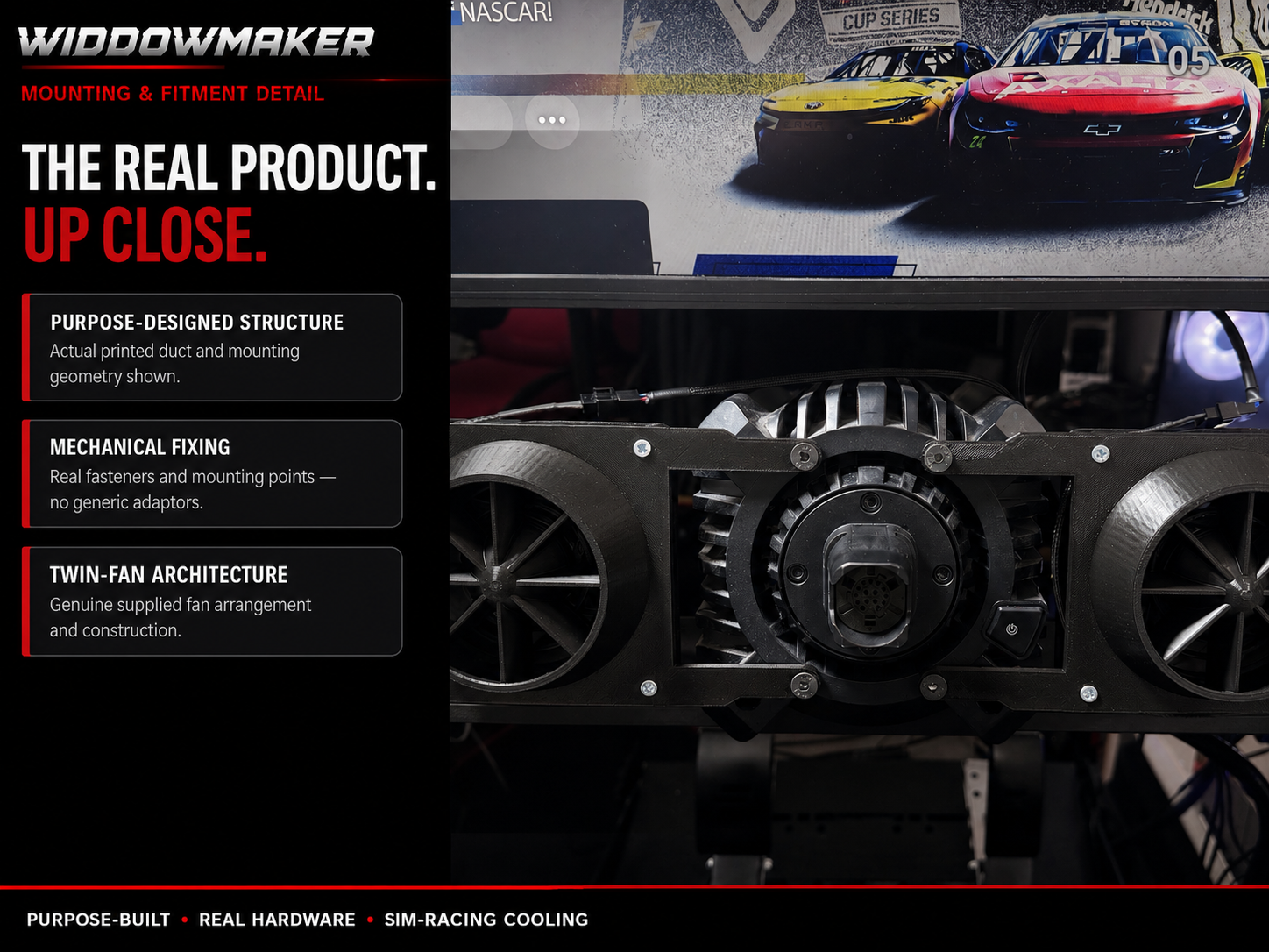 Widdowmaker Fanatec system close-up